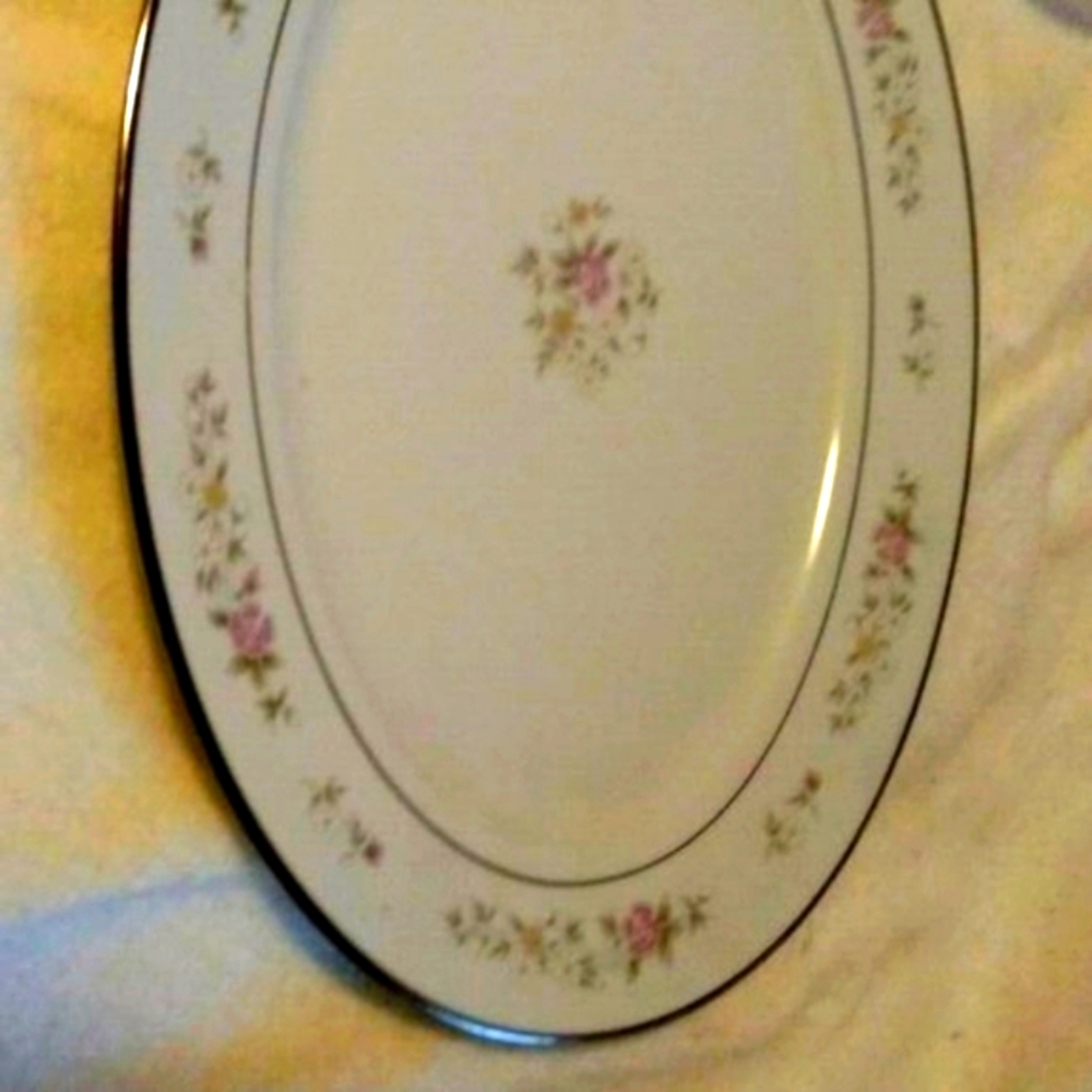 🔥Lenox Vtg. Platter Bouquet Collection Porcelain Imported Platter 14" X 10 - Picture 12 of 16